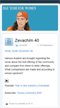 Mobile Screenshot of dafyomi4women.org